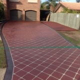 Concrete resurfacing latice pattern - Brisbane