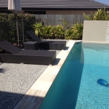 Exposed aggregate concrete for pool - Brisbane 3